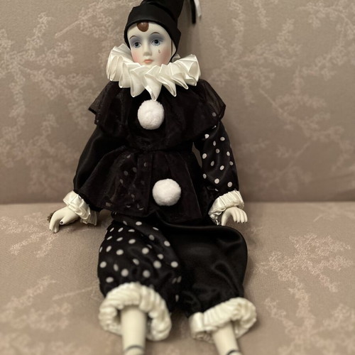 Pierrot Porcelain Doll from Reinart Faelens Kollektion like new