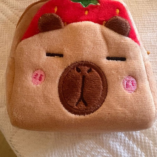 Capybara wallet new A.S. 98 beige and red