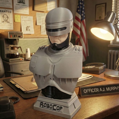 Robocop Bust 3D Printed New