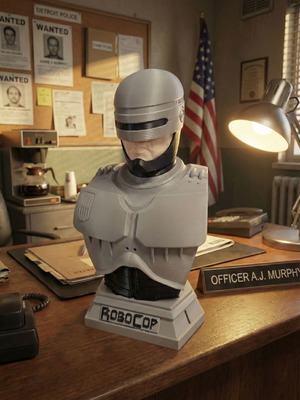 Robocop Bust 3D Printed New