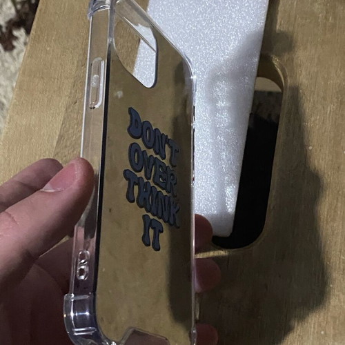 iPhone 13 mini mirror case new with embossed design