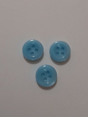 Blue Buttons Set with Pearl Effect, 3 Pieces, New
