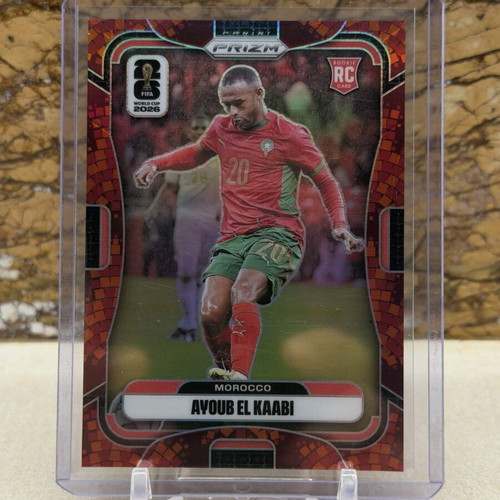 2026 Panini Prizm FIFA World Cup Soccer Ayoub El Kaabi RC Maple Leaf Prizm