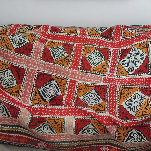 Suzani Uzbekistan rug hand embroidery used 2.10x1.40