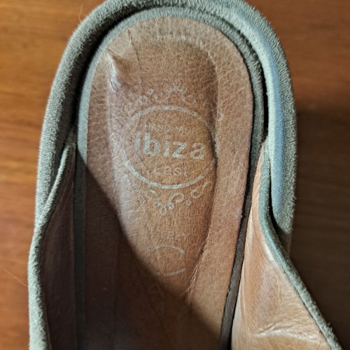 Jeffrey Campbell Cameron platform suede sandals like new, taupe, size 37