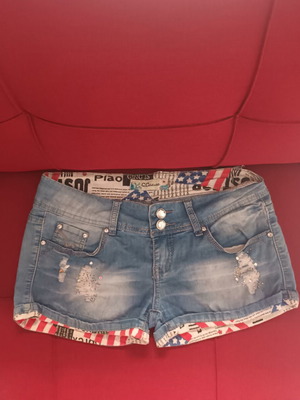 Denim shorts size S, lightly used, excellent condition