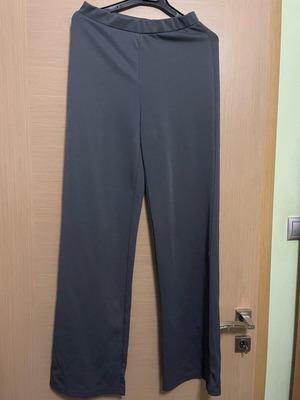 Office pants gray elastic like new, size M