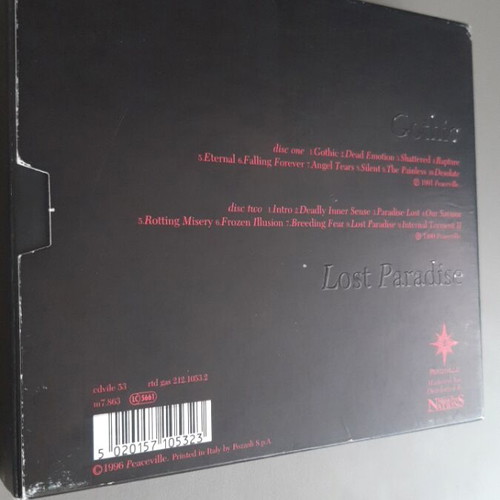 Paradise Lost Gothic and Lost Paradise 2CDs like new, metal