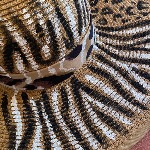 Hand-painted hat new, size 57