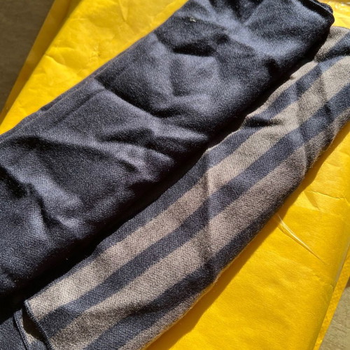 S.Oliver scarf new blue and beige unisex Black edition