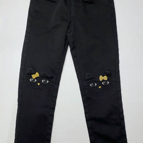 C&A black jeans for girl 5 years like new, size 110 cm