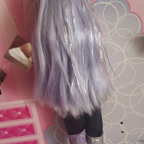 Barbie Colour Reveal doll with shiny purple hair