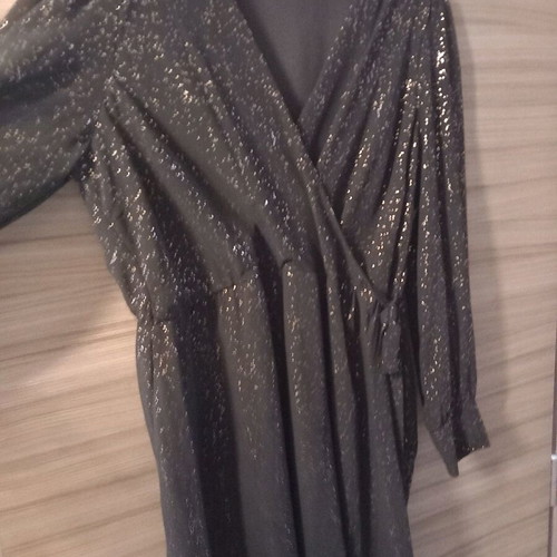 Dorothy Perkins Black Dress Like New With Gold Details Size 48