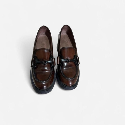 Wonders leather loafers with heel like new, size 36