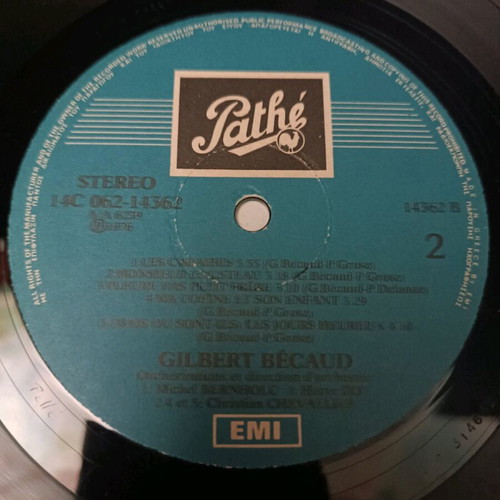 Gilbert Bécaud vinyl used