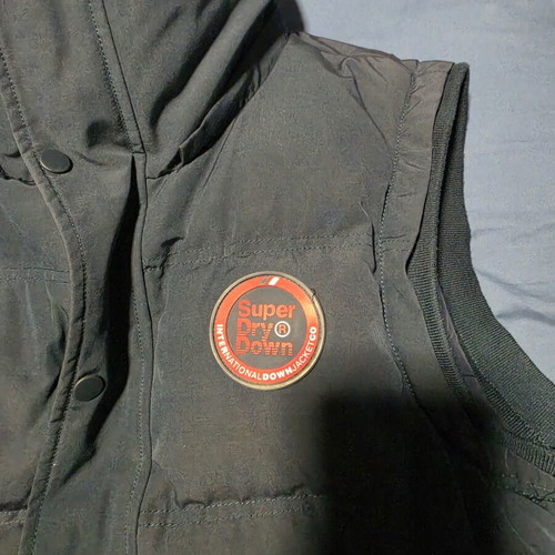 Superdry Down No sleeveless jacket XL, blue