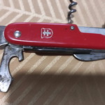 Colonial Swiss Master red multitool knife used