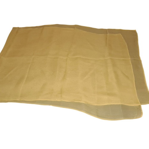 Scarf type handkerchief like new, yellow transparent