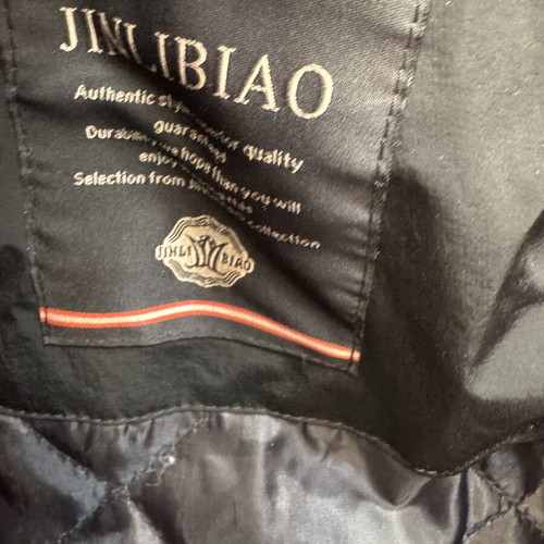 Jinlibiao Hooded Windbreaker Jacket New, Black, Size 6XL