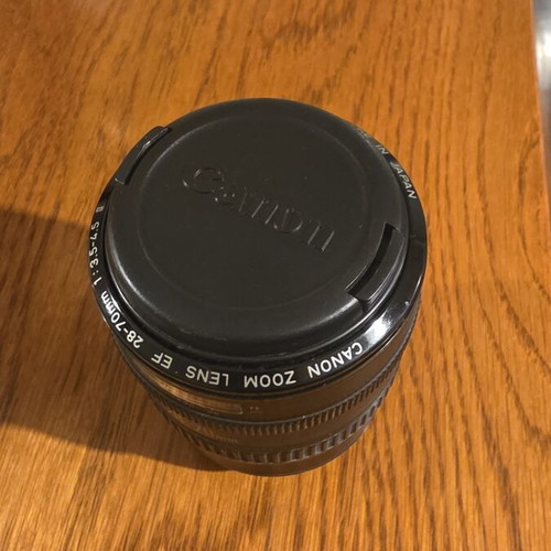 Canon EF 28 to 70mm f/3.5 to 4.5 Zoom Lens used