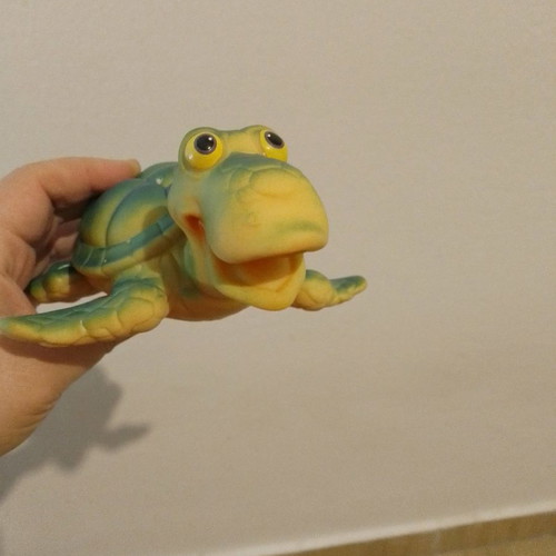 Turtle toy used, suitable for water play