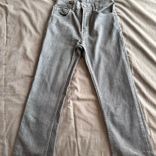 Zara cropped bootcut jeans like new, gray, size 32-34