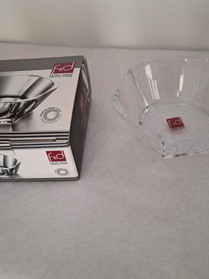 F&D Lead Free Crystal Glass Reflection Bowl 16 cm new