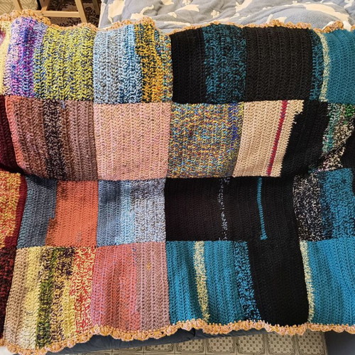 Handmade quilt blanket new, single 225x118 cm