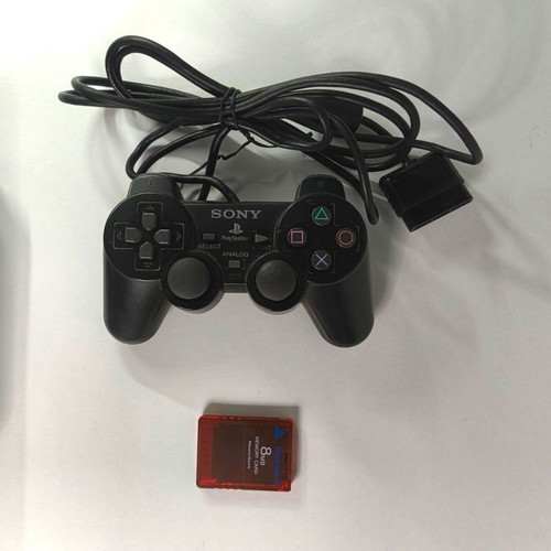 Sony PlayStation 2 Aqua Blue SCPH-50004 PAL console used, collectible edition