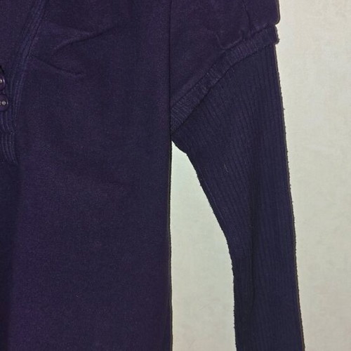 Vergi blouse purple suede like new, size S