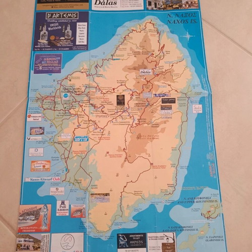 Naxos map like new