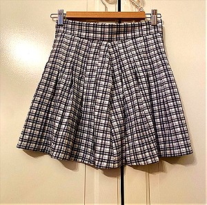 Bershka Exclusive Y2k Pleated Tennis Mini Skirt/ Κοντή Μωβ Φούστα Καρό
