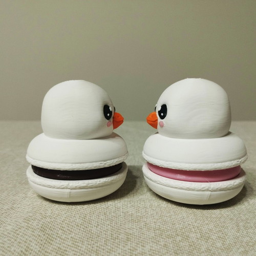 Macaron Duck Fidget Clicker 3D Printed Stress Relief Toy new