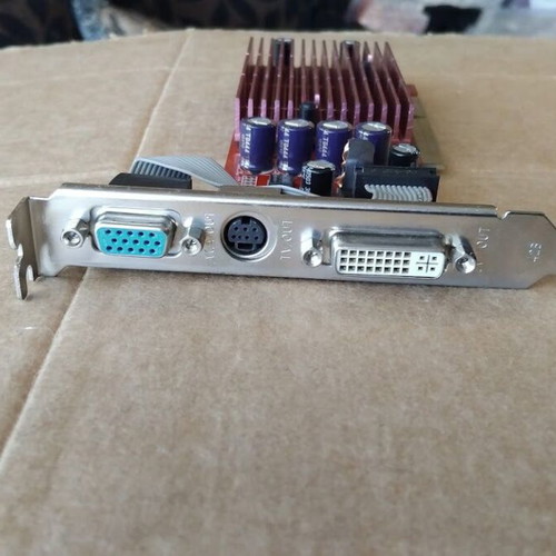 NVidia GeForce Gainward 6200 256MB DDR 64bit AGP graphics card used