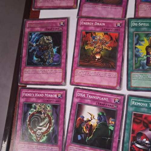 Yugioh cards used