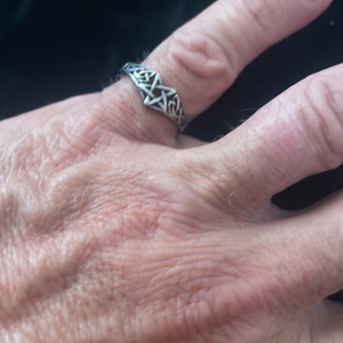 Silver ring vintage used very beautiful