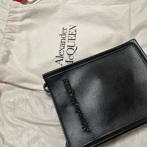 Alexander McQueen leather crossbody bag new black