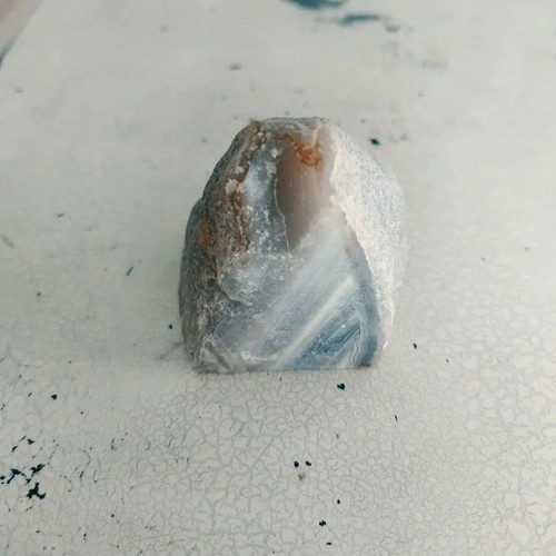 Agate used with blue and turquoise crystals 250 grams