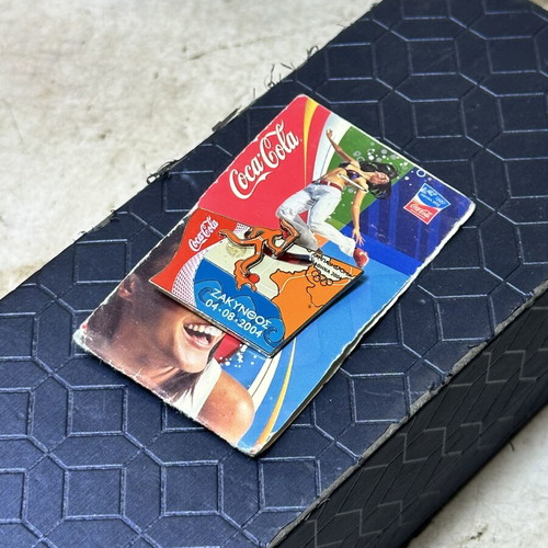 Coca-Cola Athens 2004 Olympic Games Pin used, Zakynthos torch relay