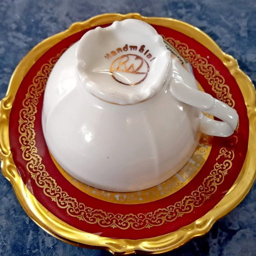 Rudolf Wachter Bavaria Germany collectible cup and saucer 1927-1970