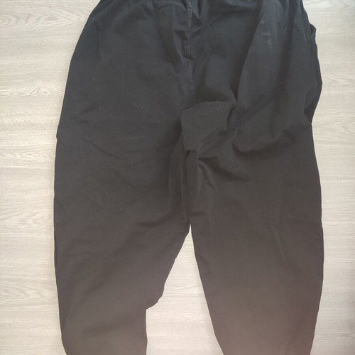 Bershka men's slim black sweatpants with embroidery and print, like new, sizes L and M