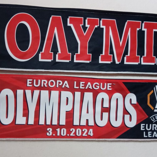 Olympiacos SC Braga UEFA Europa League 2024 collectible scarf new