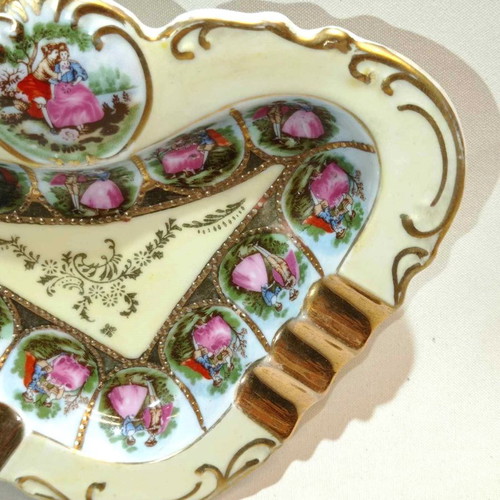 Large porcelain ashtray NTC Japan from the 1950s