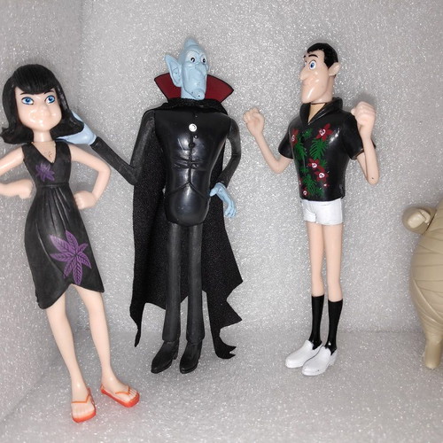 Hotel Transylvania figure set of 6, like new, with LED lights