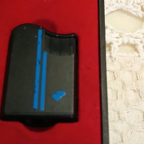 Robin gas lighter new with blue hearts in case