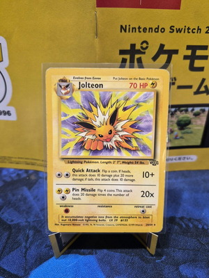 Pokemon Jolteon Card 20/64 Jungle Set 1999 Non-Holo Rare used