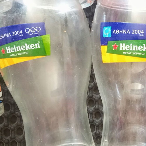 Collectible glasses used, Heineken Athens 2004 and more