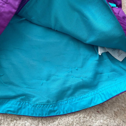 Karrimor windproof waterproof jacket used, purple and turquoise