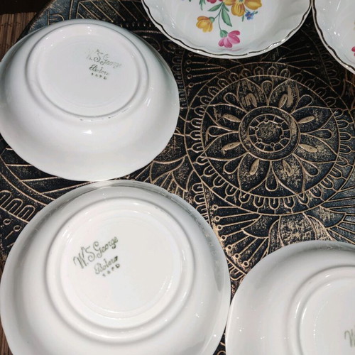 W.S. George Bolero 1940 plates like new, set of 6 porcelain