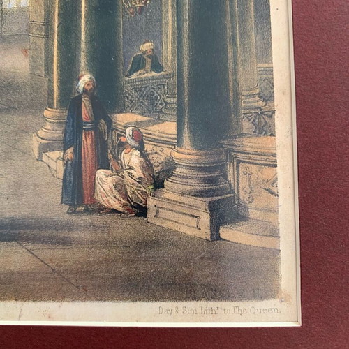 Aya Sofia lithograph print Constantinople like new